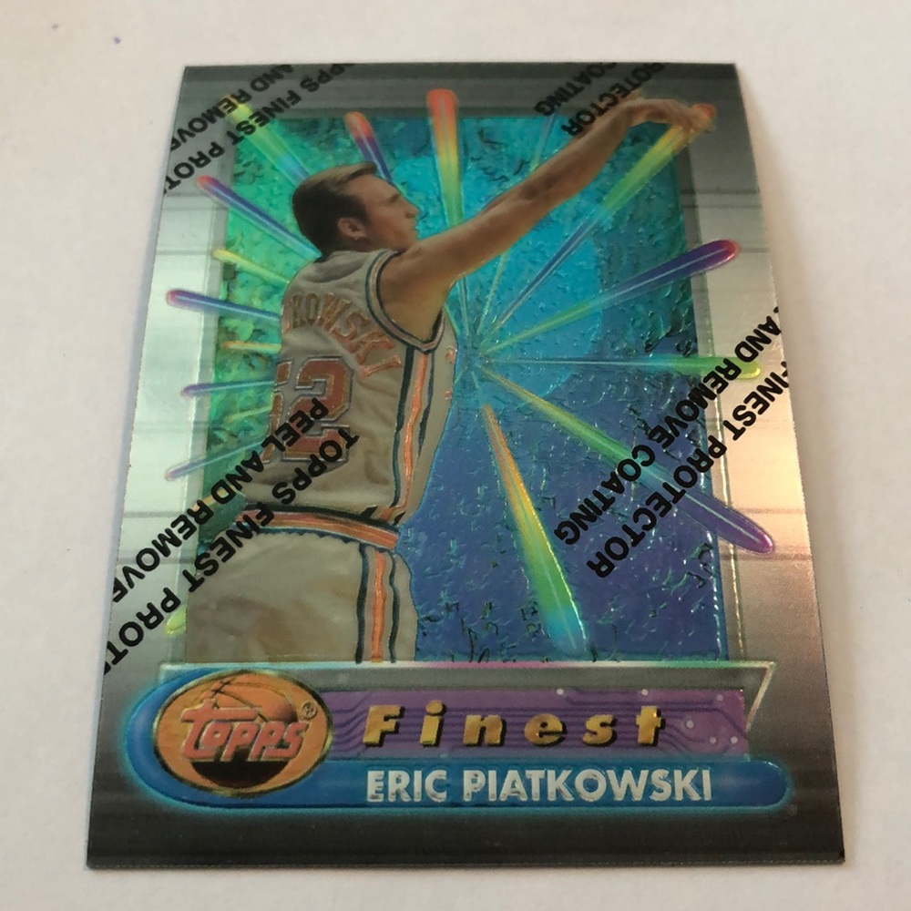 Topps finest refractor card Eric Piatkowski (1995)